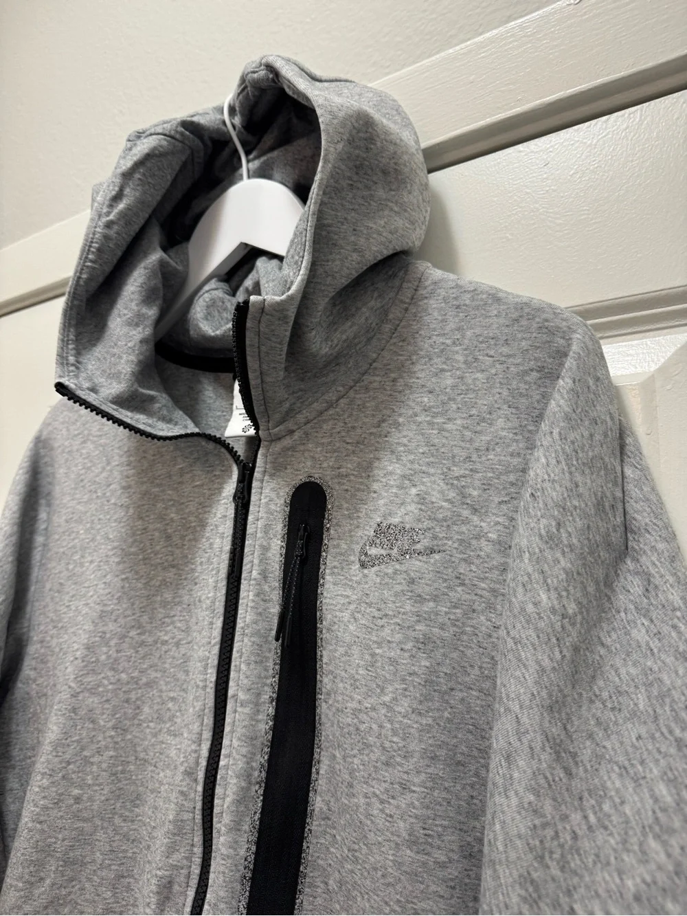 Nike Sportswear Tech Fleece Heather Grey Hoodie Jacket